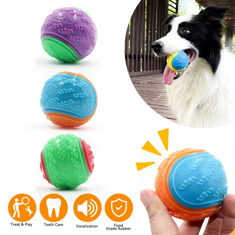 Pelota Interactiva de Limpieza Dental FURLUXE™ | Juguete TPR Resistente para Perros