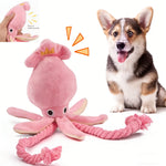 Pulpo de Cuerda con Sonido FURLUXE™ | Juguete Dental Interactivo para Mascotas