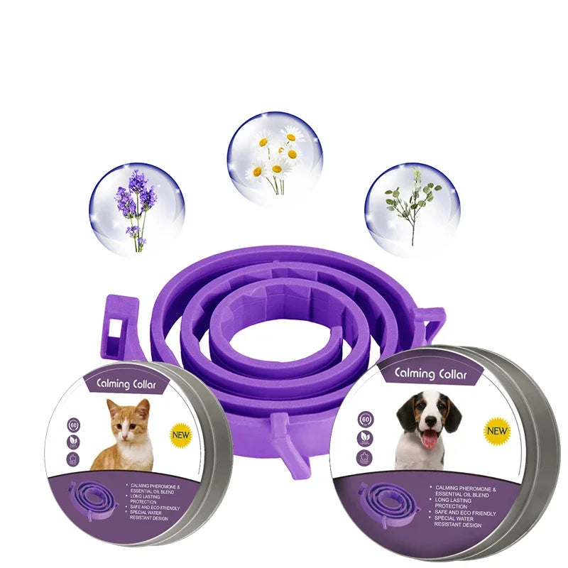 Collar Calmante Anti-Ansiedad FURLUXE™ | Feromonas Naturales para Perros y Gatos