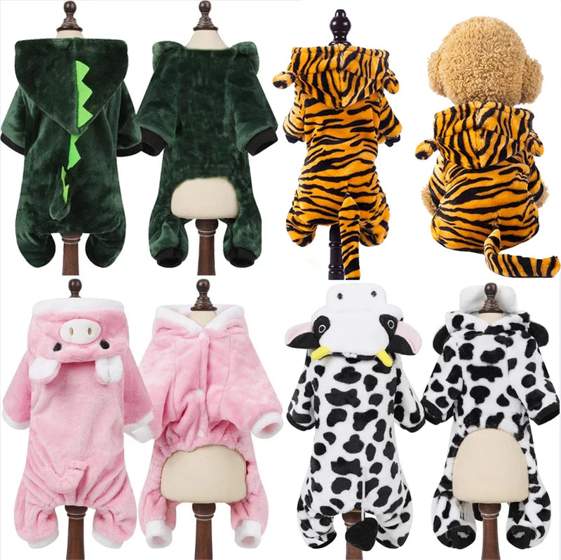 Mono Polar con Capucha FURLUXE™ | Ropa Cálida Todo en Uno para Perros y Gatos